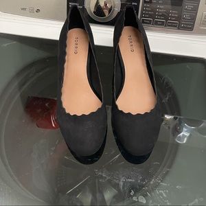 Torrid Black Faux Suede Heels